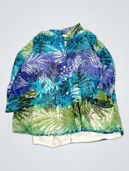 Alfred Dunner Printed Long Sleeve Blouse