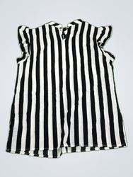 SHEIN Striped Ruffle Sleeve Blouse