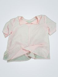 Unbranded Sheer Pink Collared Blouse