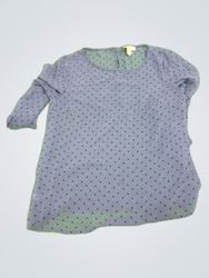 Loft Printed Sheer Blouse