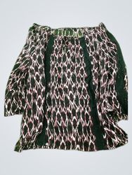 Express Printed Lace Blouse