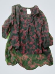 George Printed Short Sleeve Blouse