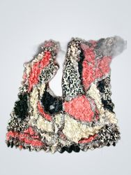 Blouse with Ruffles and Animal Print