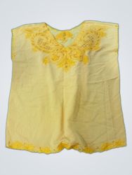 Vintage Embroidered Sleeveless Blouse