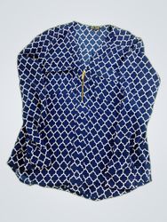 Express Printed Long Sleeve Blouse