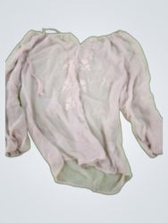 Creed Vintage Embroidered Sheer Blouse