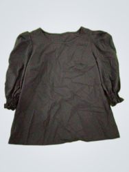 Black Puffed Sleeve Blouse