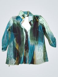 Libra Printed Long Sleeve Blouse