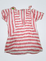 Soft Surroundings Striped Off-Shoulder Blouse