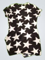Black Star Print Mini Dress
