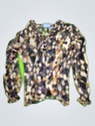 Vera Wang Printed Long Sleeve Blouse