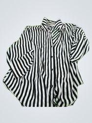 Chico's Striped Button-Up Shirt