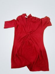 Red Short Sleeve Dress