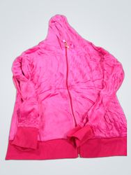 Juicy Couture Pink Velour Zip-Up Hoodie
