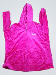 Juicy Couture Pink Velour Zip-Up Hoodie