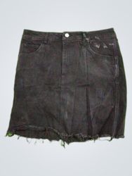 A&DENIM Black Denim Mini Skirt