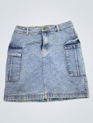 Blumind Denim Cargo Mini Skirt