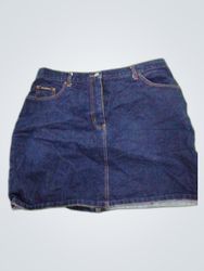 New York & Company Denim Mini Skirt