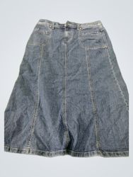 Christopher & Banks Denim Midi Skirt