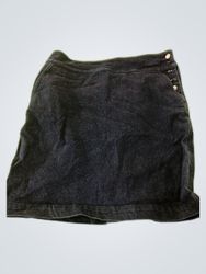 American Living Black Denim Mini Skirt
