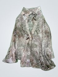 Printed Long Sleeve Blouse