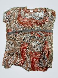 Blouse with Paisley Pattern