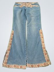 Floral Trim Jeans