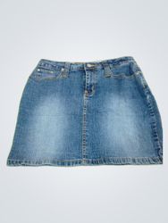 No Boundaries Denim Mini Skirt