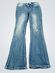 Unbranded Distressed Flare Jeans