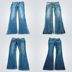 Flared and Straight Jeans