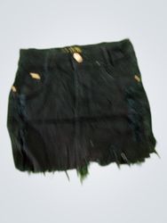 Ecloc Black Denim Mini Skirt