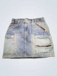 Creed Vintage Denim Cargo Mini Skirt