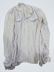 Light Blue Long Sleeve Shirt with Pearl Embellishm..