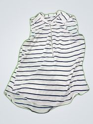 Striped Sleeveless Zip-Up Tank Top