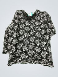 Esprit Black Floral Lace Blouse