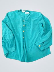 Teal Long-Sleeve Shirt