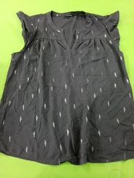 Pazama Ruffled V-Neck Blouse