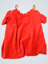 Creed Vintage Red Ruffle Blouse
