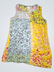 Cabi Printed Sleeveless Blouse