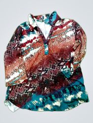 Printed Long Sleeve Blouse