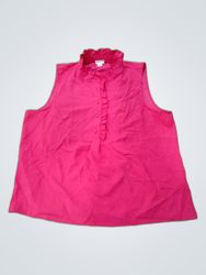 J.Crew Pink Ruffle Blouse