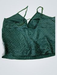 Linea Portofino Green Satin Camisole Top