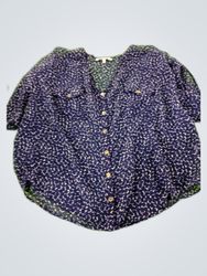 Quintessential Printed Sheer Blouse