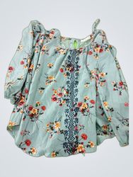 Printed Off-Shoulder Blouse