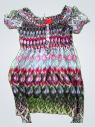 Cristina Printed Ruffle Blouse