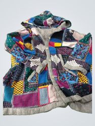 Patchwork Hooded Jacket