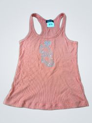 Bebe Cami Top with Rhinestone Graphic