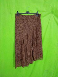 Kathie Lee Collection Paisley Print Midi Skirt