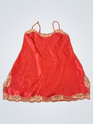 Victoria's Secret Red Lace Trim Slip