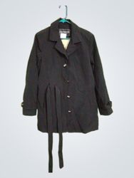 Fleet Street LTD. Women's Black Trench Coat